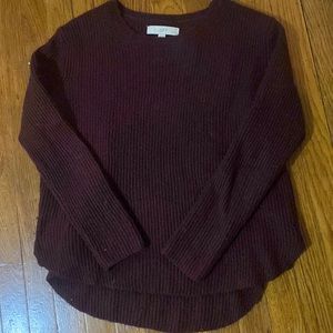 LOFT Ribbed Crewneck Sweater Size Medium Petite